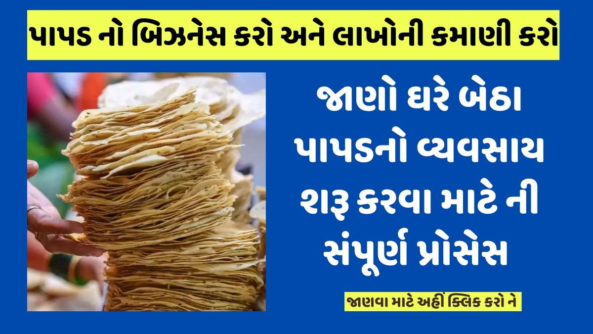 papad no business in gujarati